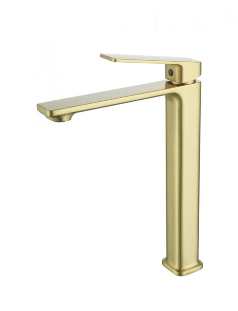 Elegant Lighting Lena Single Hole Single Handle Bathroom Faucet in Brushed Gold Model: FAV-1005BGD