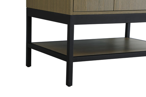 Elegant Lighting Lennox Vanity Cabinet 2Dr 24 Inch x22 Inch x34 Inch in Chestnut Brown Model: VF60724MCB