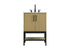 Elegant Lighting Lennox Vanity Cabinet 2Dr 24 Inch x22 Inch x34 Inch in Honey Brown Model: VF60724MHB