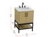 Elegant Lighting Lennox Vanity Cabinet 2Dr 24 Inch x22 Inch x34 Inch in Honey Brown Model: VF60724MHB