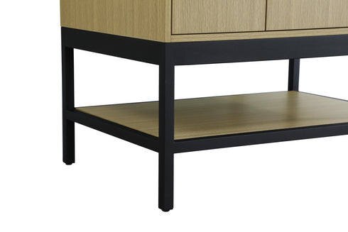 Elegant Lighting Lennox Vanity Cabinet 2Dr 24 Inch x22 Inch x34 Inch in Honey Brown Model: VF60724MHB