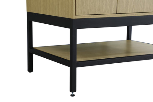 Elegant Lighting Lennox Vanity Cabinet 2Dr 24 Inch x22 Inch x34 Inch in Honey Brown Model: VF60724MHB