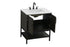 Elegant Lighting Lennox Vanity Cabinet 2Dr 30 Inch x22 Inch x34 Inch in Mocha Brown Model: VF60730MMB