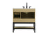 Elegant Lighting Lennox Vanity Cabinet 2Dr2Dw 32 Inch x22 Inch x34 Inch in Honey Brown Model: VF60732MHB