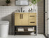 Elegant Lighting Lennox Vanity Cabinet 2Dr2Dw 32 Inch x22 Inch x34 Inch in Honey Brown Model: VF60732MHB