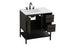 Elegant Lighting Lennox Vanity Cabinet 2Dr2Dw 32 Inch x22 Inch x34 Inch in Mocha Brown Model: VF60732MMB