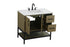 Elegant Lighting Lennox Vanity Cabinet 2Dr2Dw 36 Inch x22 Inch x34 Inch in Chestnut Brown Model: VF60736MCB
