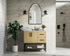 Elegant Lighting Lennox Vanity Cabinet 2Dr2Dw 36 Inch x22 Inch x34 Inch in Honey Brown Model: VF60736MHB