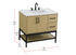 Elegant Lighting Lennox Vanity Cabinet 2Dr2Dw 36 Inch x22 Inch x34 Inch in Honey Brown Model: VF60736MHB