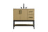 Elegant Lighting Lennox Vanity Cabinet 2Dr2Dw 36 Inch x22 Inch x34 Inch in Honey Brown Model: VF60736MHB