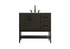Elegant Lighting Lennox Vanity Cabinet 2Dr2Dw 36 Inch x22 Inch x34 Inch in Mocha Brown Model: VF60736MMB