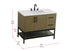 Elegant Lighting Lennox Vanity Cabinet 2Dr2Dw 42 Inch x22 Inch x34 Inch in Chestnut Brown Model: VF60742MCB