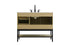 Elegant Lighting Lennox Vanity Cabinet 2Dr2Dw 42 Inch x22 Inch x34 Inch in Honey Brown Model: VF60742MHB