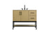 Elegant Lighting Lennox Vanity Cabinet 2Dr2Dw 42 Inch x22 Inch x34 Inch in Honey Brown Model: VF60742MHB