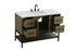 Elegant Lighting Lennox Vanity Cabinet 2Dr4Dw 48 Inch x22 Inch x34 Inch in Chestnut Brown Model: VF60748MCB