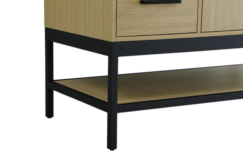 Elegant Lighting Lennox Vanity Cabinet 2Dr4Dw 48 Inch x22 Inch x34 Inch in Honey Brown Model: VF60748MHB