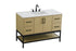 Elegant Lighting Lennox Vanity Cabinet 2Dr4Dw 48 Inch x22 Inch x34 Inch in Honey Brown Model: VF60748MHB