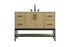 Elegant Lighting Lennox Vanity Cabinet 2Dr4Dw 48 Inch x22 Inch x34 Inch in Honey Brown Model: VF60748MHB