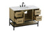 Elegant Lighting Lennox Vanity Cabinet 2Dr4Dw 48 Inch x22 Inch x34 Inch in Honey Brown Model: VF60748MHB