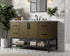 Elegant Lighting Lennox Vanity Cabinet 2Dr4Dw 54 Inch x22 Inch x34 Inch in Chestnut Brown Model: VF60754MCB