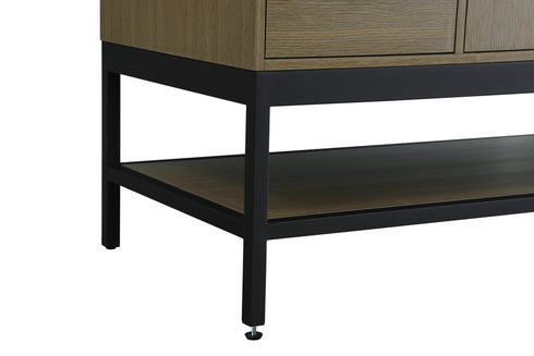 Elegant Lighting Lennox Vanity Cabinet 2Dr4Dw 54 Inch x22 Inch x34 Inch in Chestnut Brown Model: VF60754MCB