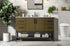 Elegant Lighting Lennox Vanity Cabinet 2Dr4Dw 54 Inch x22 Inch x34 Inch in Chestnut Brown Model: VF60754MCB