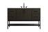 Elegant Lighting Lennox Vanity Cabinet 2Dr4Dw 54 Inch x22 Inch x34 Inch in Mocha Brown Model: VF60754MMB