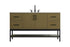 Elegant Lighting Lennox Vanity Cabinet 2Dr4Dw 60 Inch x22 Inch x34 Inch in Chestnut Brown Model: VF60760MCB