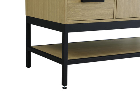 Elegant Lighting Lennox Vanity Cabinet 2Dr4Dw 60 Inch x22 Inch x34 Inch in Honey Brown Model: VF60760MHB