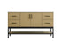 Elegant Lighting Lennox Vanity Cabinet 2Dr4Dw 60 Inch x22 Inch x34 Inch in Honey Brown Model: VF60760MHB