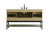 Elegant Lighting Lennox Vanity Cabinet 2Dr4Dw 60 Inch x22 Inch x34 Inch in Honey Brown Model: VF60760MHB