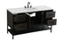 Elegant Lighting Lennox Vanity Cabinet 2Dr4Dw 60 Inch x22 Inch x34 Inch in Mocha Brown Model: VF60760MMB