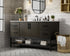 Elegant Lighting Lennox Vanity Cabinet 2Dr4Dw 60 Inch x22 Inch x34 Inch in Mocha Brown Model: VF60760MMB