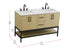 Elegant Lighting Lennox Vanity Cabinet 4Dr2Dw 54 Inch x22 Inch x34 Inch in Honey Brown Model: VF60754DMHB
