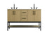 Elegant Lighting Lennox Vanity Cabinet 4Dr2Dw 54 Inch x22 Inch x34 Inch in Honey Brown Model: VF60754DMHB