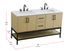 Elegant Lighting Lennox Vanity Cabinet 4Dr2Dw 60 Inch x22 Inch x34 Inch in Honey Brown Model: VF60760DMHB