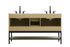Elegant Lighting Lennox Vanity Cabinet 4Dr2Dw 60 Inch x22 Inch x34 Inch in Honey Brown Model: VF60760DMHB
