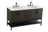 Elegant Lighting Lennox Vanity Cabinet 4Dr2Dw 60 Inch x22 Inch x34 Inch in Mocha Brown Model: VF60760DMMB