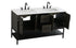 Elegant Lighting Lennox Vanity Cabinet 4Dr2Dw 60 Inch x22 Inch x34 Inch in Mocha Brown Model: VF60760DMMB