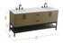 Elegant Lighting Lennox Vanity Cabinet 4Dr2Dw 72 Inch x22 Inch x34 Inch in Chestnut Brown Model: VF60772DMCB