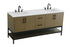 Elegant Lighting Lennox Vanity Cabinet 4Dr2Dw 72 Inch x22 Inch x34 Inch in Chestnut Brown Model: VF60772DMCB