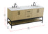 Elegant Lighting Lennox Vanity Cabinet 4Dr2Dw 72 Inch x22 Inch x34 Inch in Honey Brown Model: VF60772DMHB