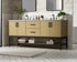Elegant Lighting Lennox Vanity Cabinet 4Dr2Dw 72 Inch x22 Inch x34 Inch in Honey Brown Model: VF60772DMHB