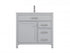 Elegant Lighting Lewis 36 Inch Single Bathroom Vanity in Grey Model: VF23336GR