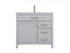 Elegant Lighting Lewis 36 Inch Single Bathroom Vanity in Grey Model: VF23336GR