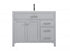Elegant Lighting Lewis 42 Inch Single Bathroom Vanity in Grey Model: VF23342GR