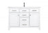 Elegant Lighting Lewis 48 Inch Single Bathroom Vanity in Grey Model: VF23348GR