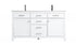 Elegant Lighting Lewis 60 Inch Double Bathroom Vanity in Grey Model: VF23360DGR