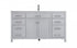 Elegant Lighting Lewis 60 Inch Single Bathroom Vanity in Grey Model: VF23360GR