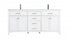 Elegant Lighting Lewis 72 Inch Double Bathroom Vanity in Grey Model: VF23372DGR
